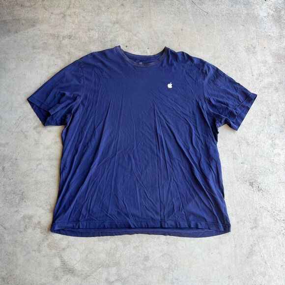 Apple Worker issued Tee navy short sleeve mens size XXL - Picture 1 of 2
